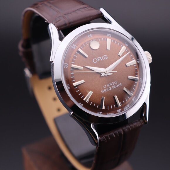 Oris Vintage Swiss 17 Jewels Hand-Wound Mechanical Men's Watch  - FREE SHIPPING - Picture 1 of 12
